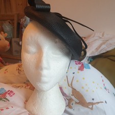 Vtg  80s Cap Beret Raffia Hat