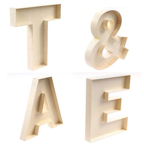 Fillable wooden letters - fillable,