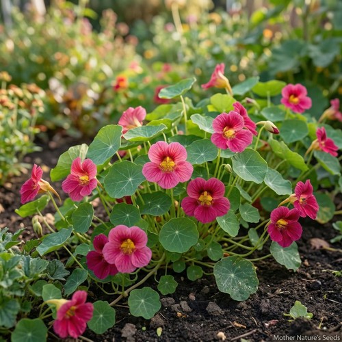 Nasturtium jewel cherry rose - jewel,