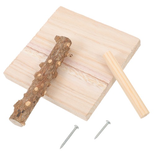 Durable wooden parrot perch - wooden,