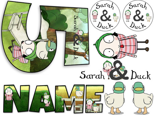 Sarah and duck inspired - and, name