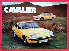 1975-76 VAUXHALL CAVALIER Mk1 Sales Brochure - 1.6L 1.9GL Saloon Coupe Excellent