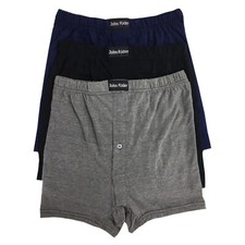 MENS BOXER SHORTS BUTTON FLY UNDERWEAR COTTON SPORT ELASTICATED TRUNKS BREIFS