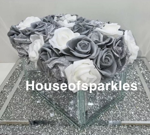 Crushed diamond silver crystal - crushed,