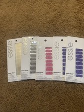 Essie Sleek Stick UV Cured Nail Applique Sticker  New Purple Pink Metal 5 Packs