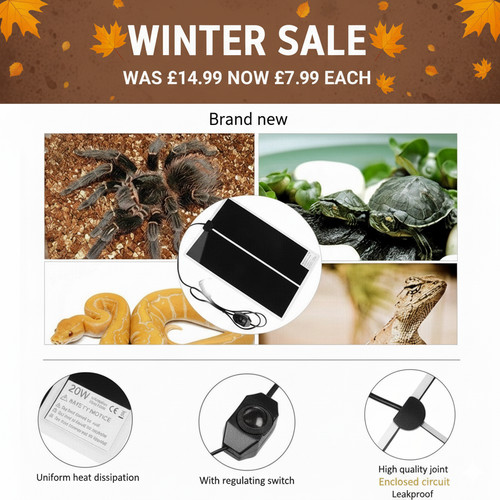 Reptile vivarium heat mats - reptile,