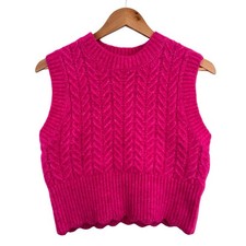 Zara Sweater Vest Size S Pink