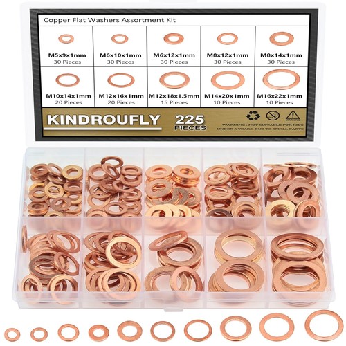 225 pieces copper metric flat - pieces,