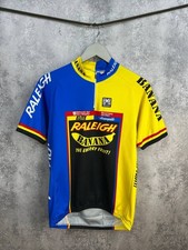 Santini Raleigh Banana Retro Cycling Jersey Multicolor Short Sleeve Men’s...