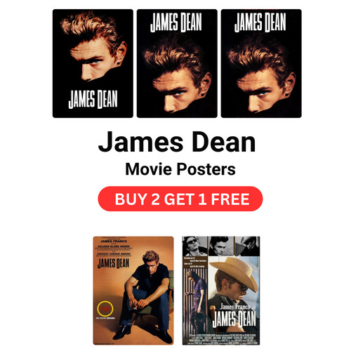 James dean movie poster - james,