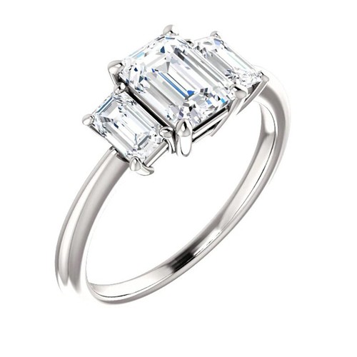 Emerald cut diamond - emerald,