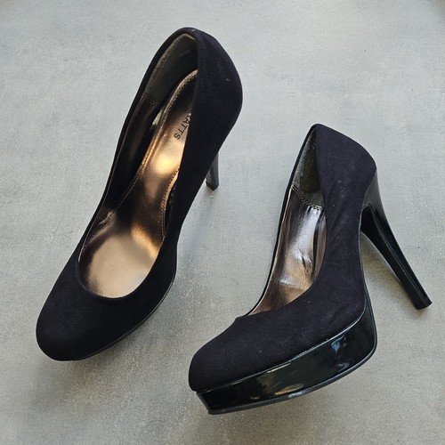 Barratts ladies black platform - barratts,