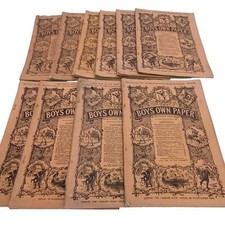 Antique Vintage Boys Own Paper Magazine Collection 1890-1892