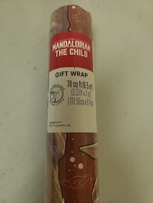 ROLL Of STAR WARS MANDALORIAN THE CHILD (BABY YODA)  GIFT WRAP / 70 SQ. FT