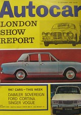 Autocar magazine 21/10/1966