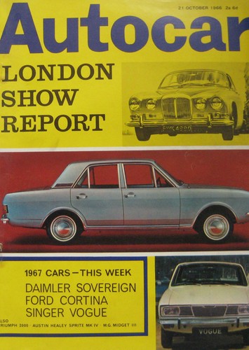 Autocar magazine 1966 - magazine, 21/10/1966