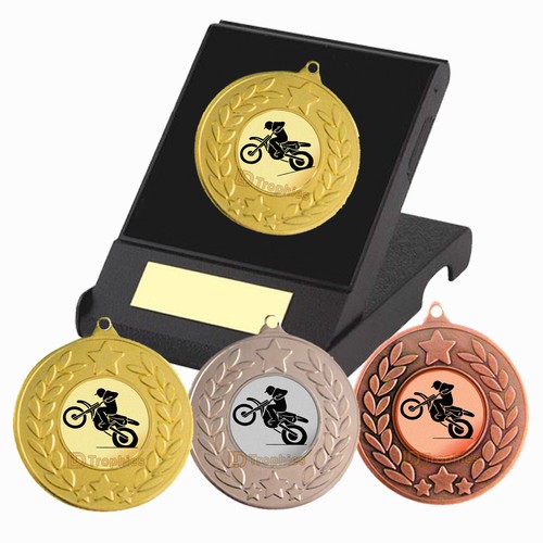 Motocross medal box - medal, in
