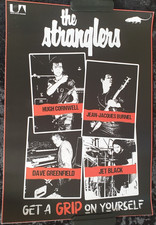 Punk icons The Stranglers iconic reprint poster featuring all 4 members
