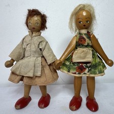 Polish Wooden Peg Dolls 1960s