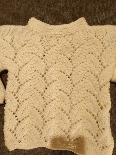 Girls hand knitted aran - girls, jumper