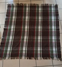 Tartan Check Picnic/Throw Blanket Green Brown Home Decor
