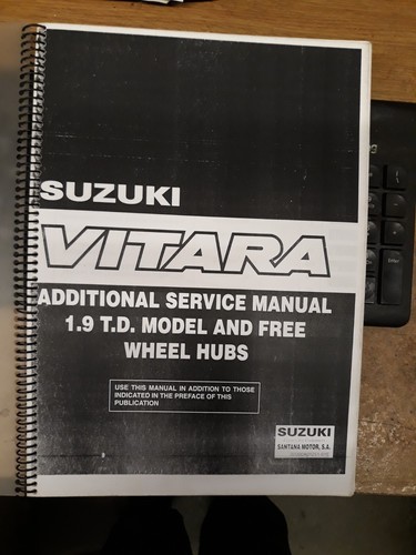Suzuki vitara service manual - suzuki,