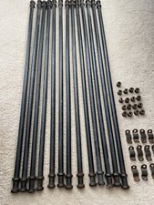 13 Antique Stair Rods 63cm In Length