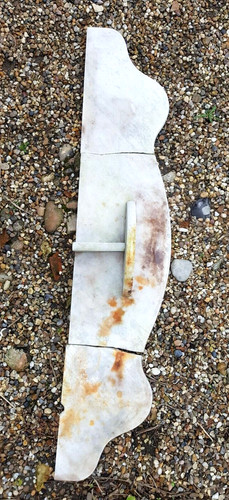 Old marble shelf