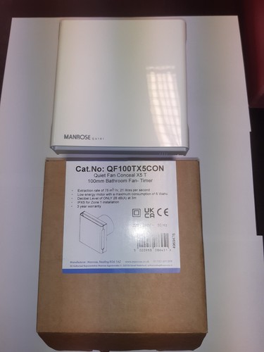 Manrose qf100tx5con conceal - qf100tx5con, x5