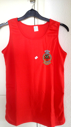Large red sports - large, vests