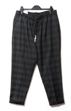 NEW ZARA Grey Plaid Jogger