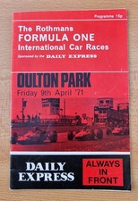 ORIGINAL FORMULA ONE INTERNATIONAL CAR RACES PROGRAMME. OULTON PARK, APRIL 1971.