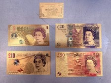 British banknotes 24k gold - banknotes,
