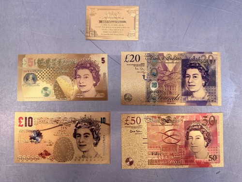 British banknotes 24k - banknotes,