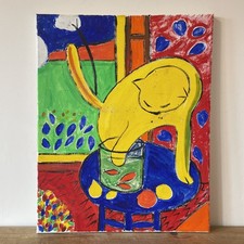 Cat Portrait Abstract Colours