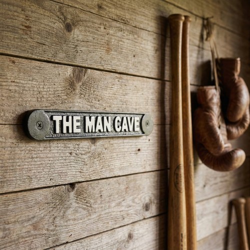 Man cave door wall sign - door, plaque
