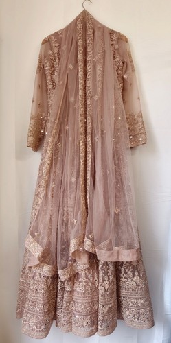 Anarkali gown mauve - gown,