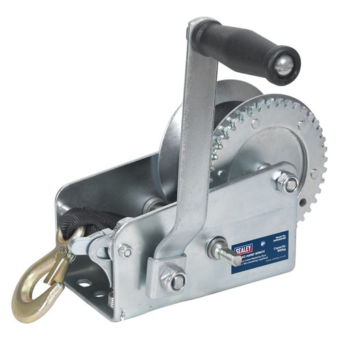Sealey geared hand winch with - sealey,