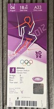 2012 OLYMPIC GAMES LONDON SUPER SATURDAY 4TH AUGUST ATHLETICS TICKET VG MO FARAH
