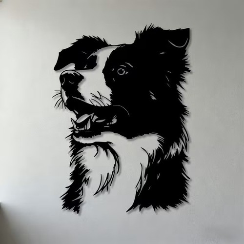 Border collie metal wall - –,
