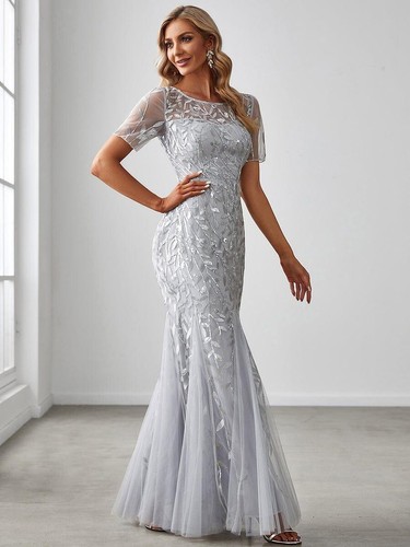 Ever pretty silve sequin maxi - silve,