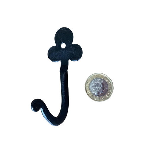 Hook black wrought - black, door