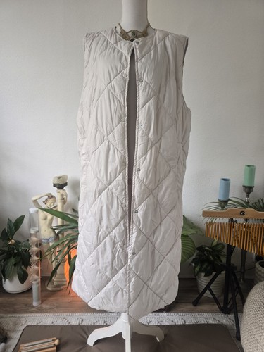 Quilted long vest - h&m,