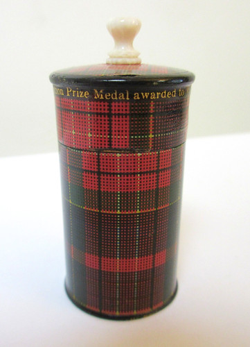Antique tartanware miniature - tartanware,