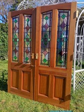Victorian French Doors Stained
