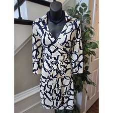 Julie Brown Shift Dress S Navy