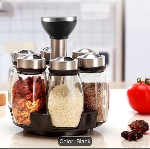 Jar revolving spice rack - revolving,