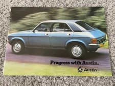 AUSTIN RANGE SALES BROCHURE - VERY GOOD CONDITION -MINI CLUBMAN ALLEGRO MAXI Etc