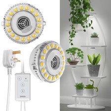 SANSI LED Plant Grow Light for Indoor Plants Under Shelf Grow Lamp Timer UK Plug