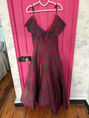 Monsoon silk tartan dress - silk,